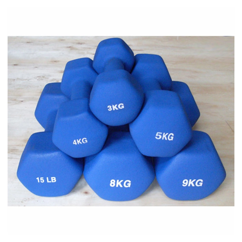 PVC Vinyl Dipping Dumbbells for Women/Men, Home Gym Fitness Truncated Dumbbell with Matt Surface