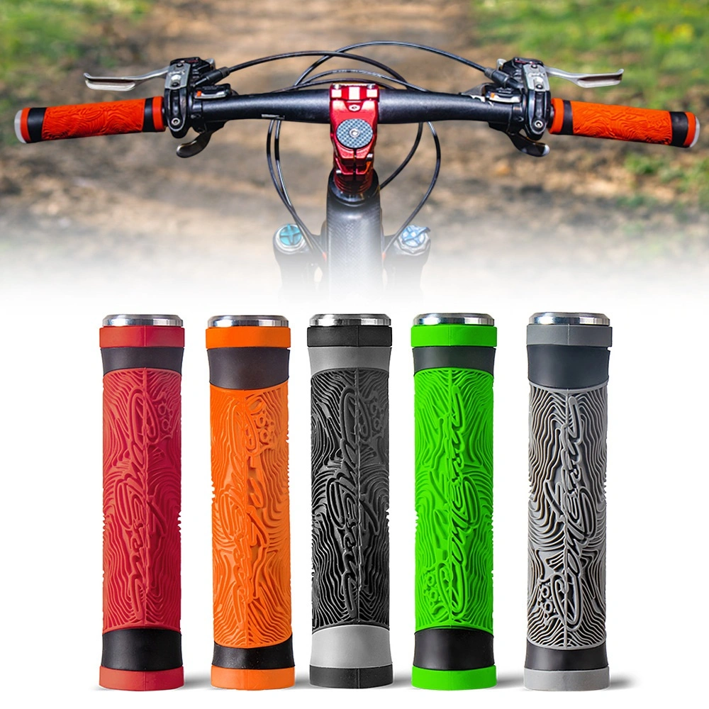 Bicycle Handlebar Grips for MTB, Downhill Mountain Bike Grips, Double Lock on Locking Wbb18137