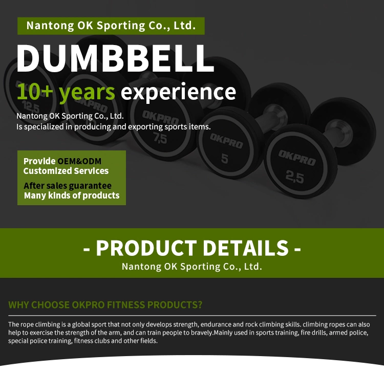 Wholesale Heavy Dumbbells Fixed Style Multi Weight Set Bodybuilding Manufacturing Dumbells TPU Dumbbell Coated Dumbbels