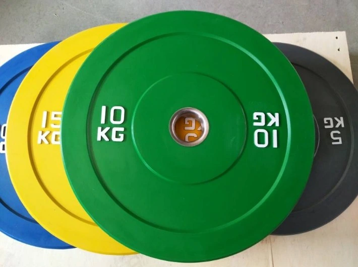 Sales Gym Equipment Training Home Weightlifting Dumbbell Plate Kg Gym Disc Fitness Color Rubber Bumper Weight Barbell Plates