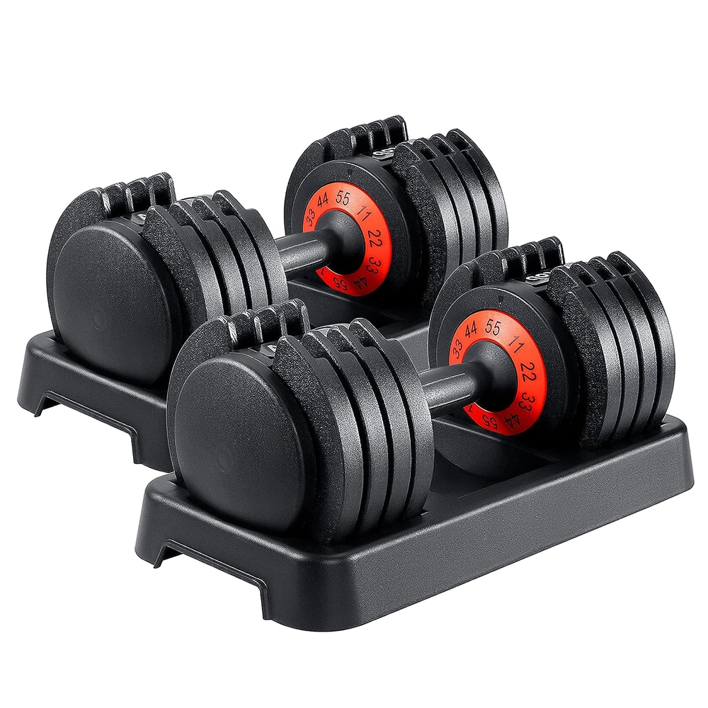 Weight Training Equipment Weights Fitness Dumbells Pair Adjustable Dumbbell