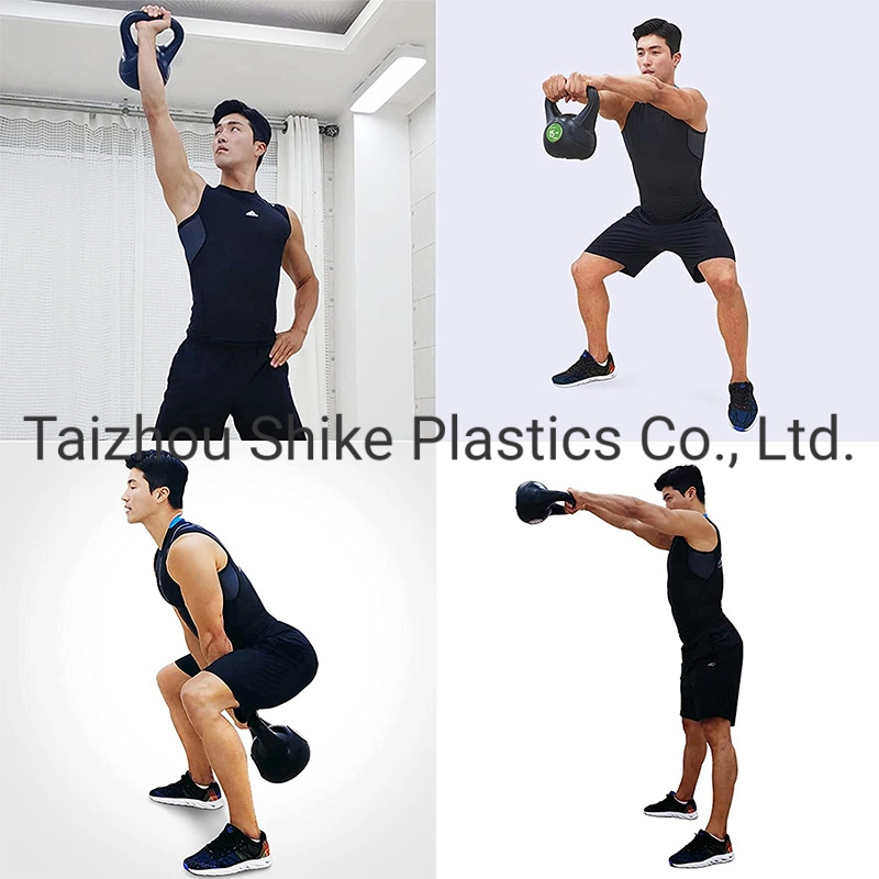 High Quality Exercise Equipment Rubber Coated Dumbells Non-Detachable Free Weights Gym Dumbbell