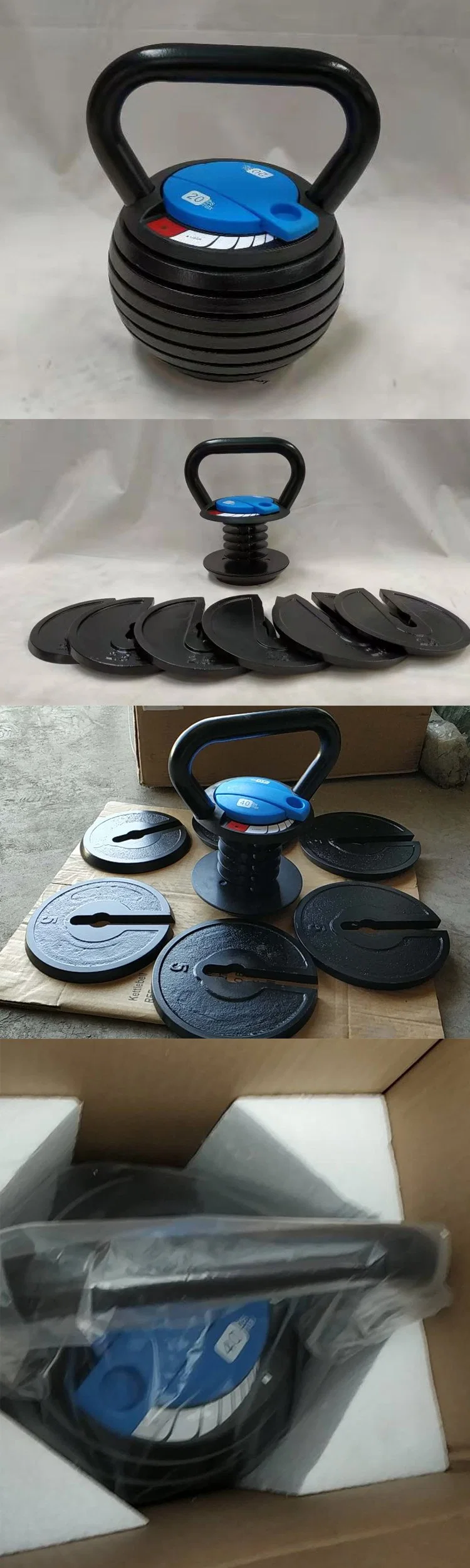 China Gold Supplier Best Price Vinyl Coated Cast Iron Kettlebells Weighting Lifting Kettle Bell