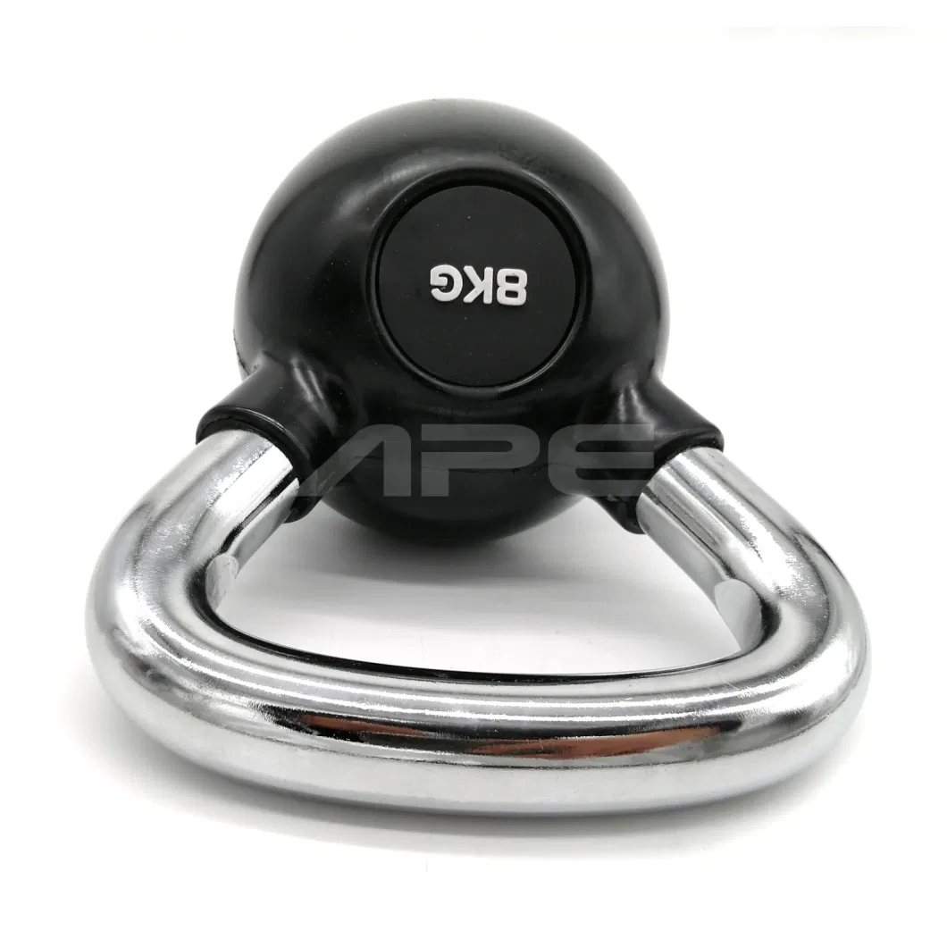 Ape E-Plating Chrome Rubber Kettlebell Gym Fitness Equipment