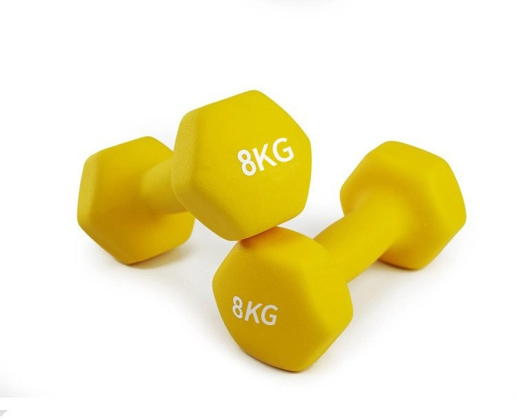 PVC Vinyl Dipping Dumbbells for Women/Men, Home Gym Fitness Truncated Dumbbell with Matt Surface