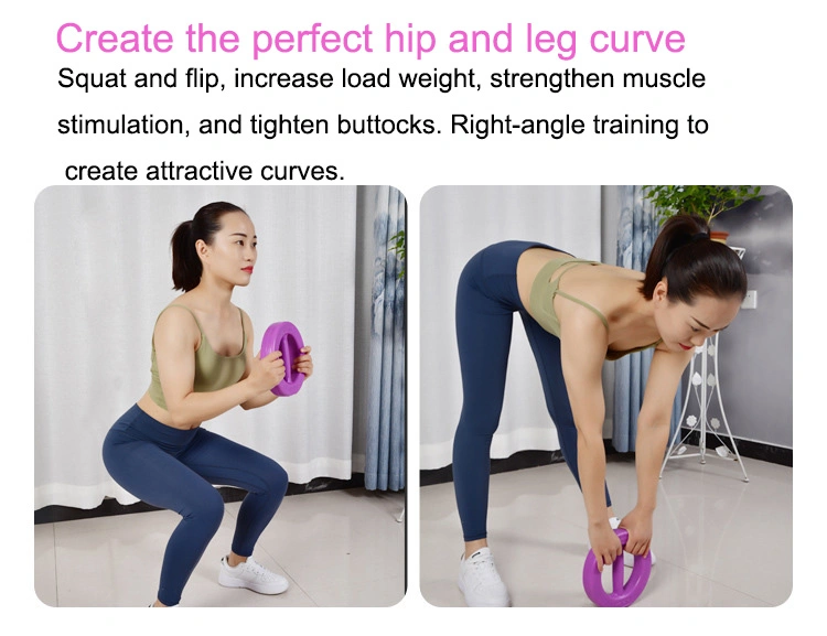 New Arrival Yoga Training Gym Lifting Strength Equipment Power Training Women PVC Round Cement Dumbbell