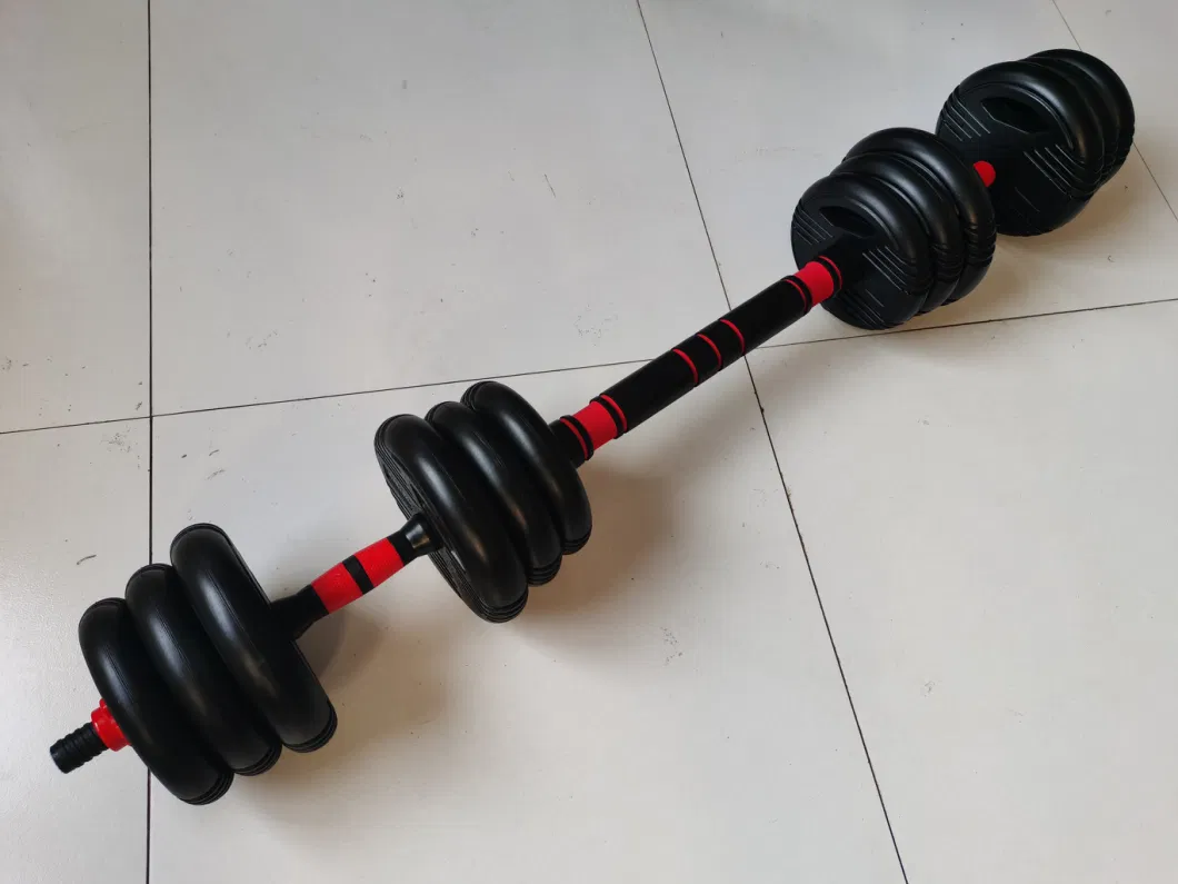 Fitness Women 20kgs Sand Dumbbell Set Men Barbell Set with Kettlebell Connector