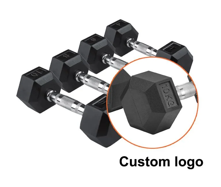 Wholesale Power Training Hex Weight Lifting Rubber Coated Power Training Sport Lifting Gym Dumbbell Set