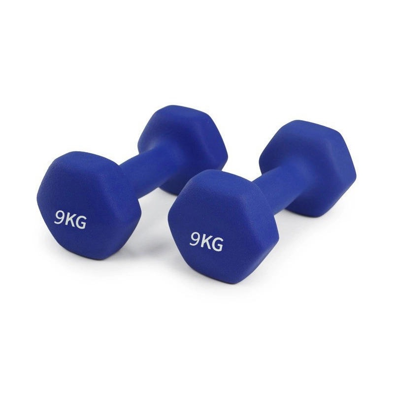 PVC Vinyl Dipping Dumbbells for Women/Men, Home Gym Fitness Truncated Dumbbell with Matt Surface