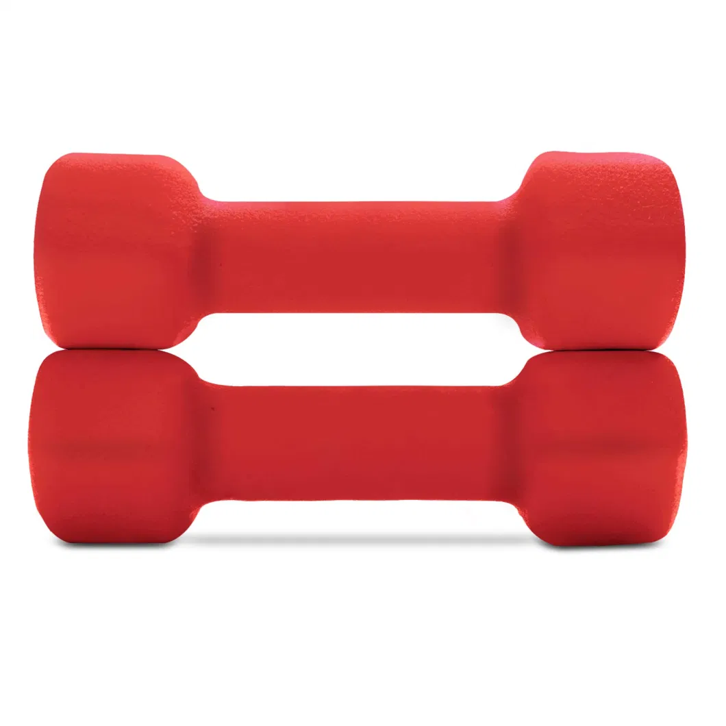 Quality Exercise Equipment Dumbles Weight Lifting Dumbbells Free Weights Pesas Neoprene Coated Mancuerna Gym Hexagonal Dumbells