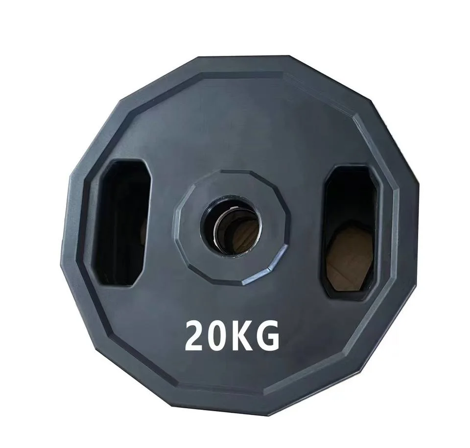 Home Gym Lifting Training Rubber Dodecagon 12- Side Weight Barbell Dumbbell Plates