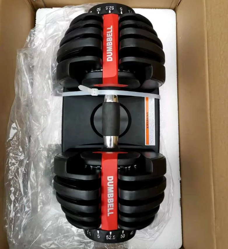 Factory Wholesale 5in1 25kg 56lb Adjustable Dumbbell Set Weightlifting Dumbbell