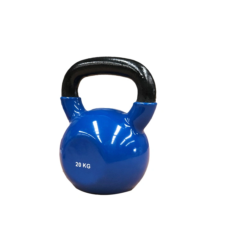 20kg Kettlebell Weightlifting Vinyl Coated Gym Equipment Fitness Kettlebell