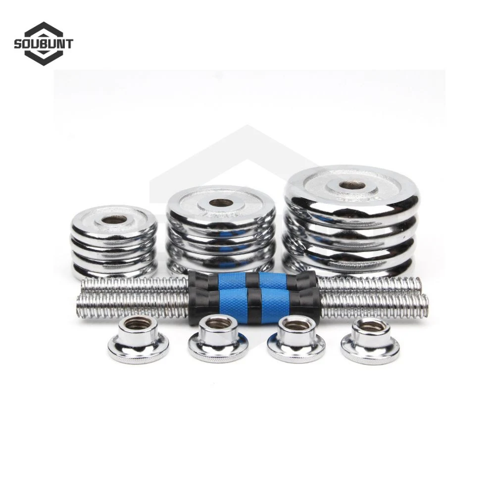 Adjustable Electroplated Dumbbell Set with Weight Options
