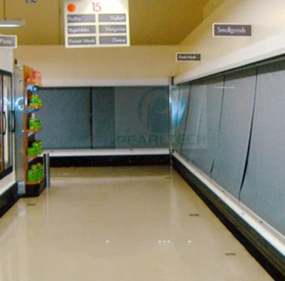  Ventilate Silver Night Curtains for Horizontal Commercial Freezer