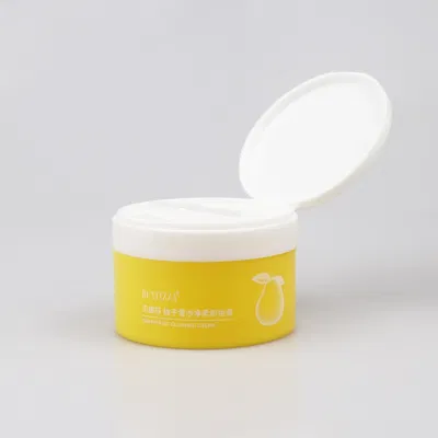  OEM 50g 100g Facial Cream Plastic Jar Black Blue Pink White Sugar Scrub Container Body Face Lip Scrub Containers Skin Care Packaging with Flip Cap