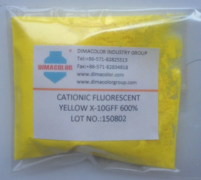 Cationic Fluorescent Yellow X-10gff 600% (BASIC YELLOW 40)