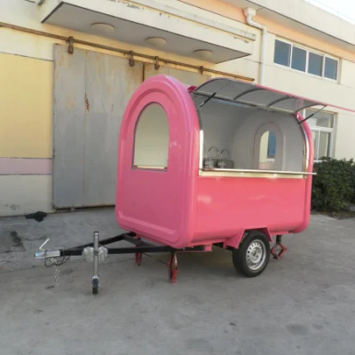 Street Mobile Fast Food Truck Cart Travel Camping Camper Electric Mobile Kitchen Catering Trailer