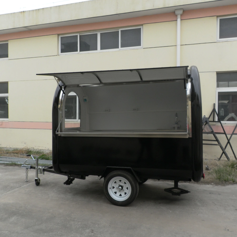 Street Mobile Fast Food Truck Cart Travel Camping Camper Electric Mobile Kitchen Catering Trailer