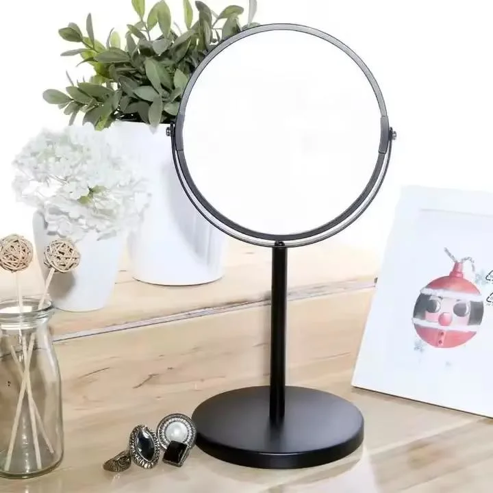 Free Standing Round Shape Table Decorative Makeup Mirror