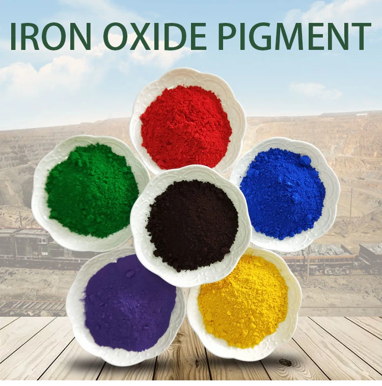 Iron Oxide Pigment Red/Yellow/Black/Green/Blue for Cement