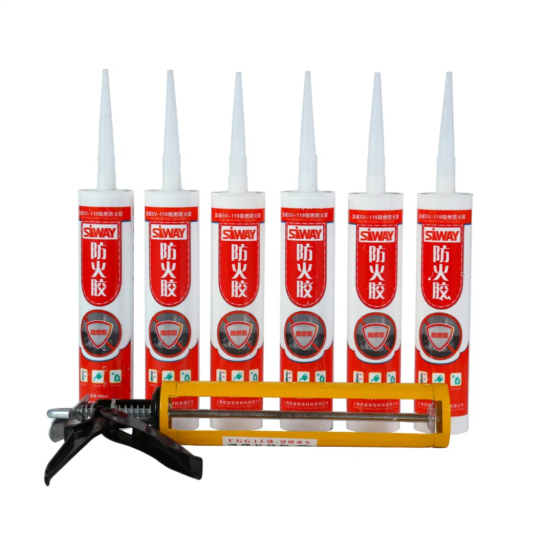 Factory Price Hot Sale Good Quality White Black Red Grey High Temperature Fireproof Silicone Sealant for Construction