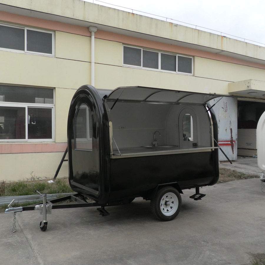 Street Mobile Fast Food Truck Cart Travel Camping Camper Electric Mobile Kitchen Catering Trailer