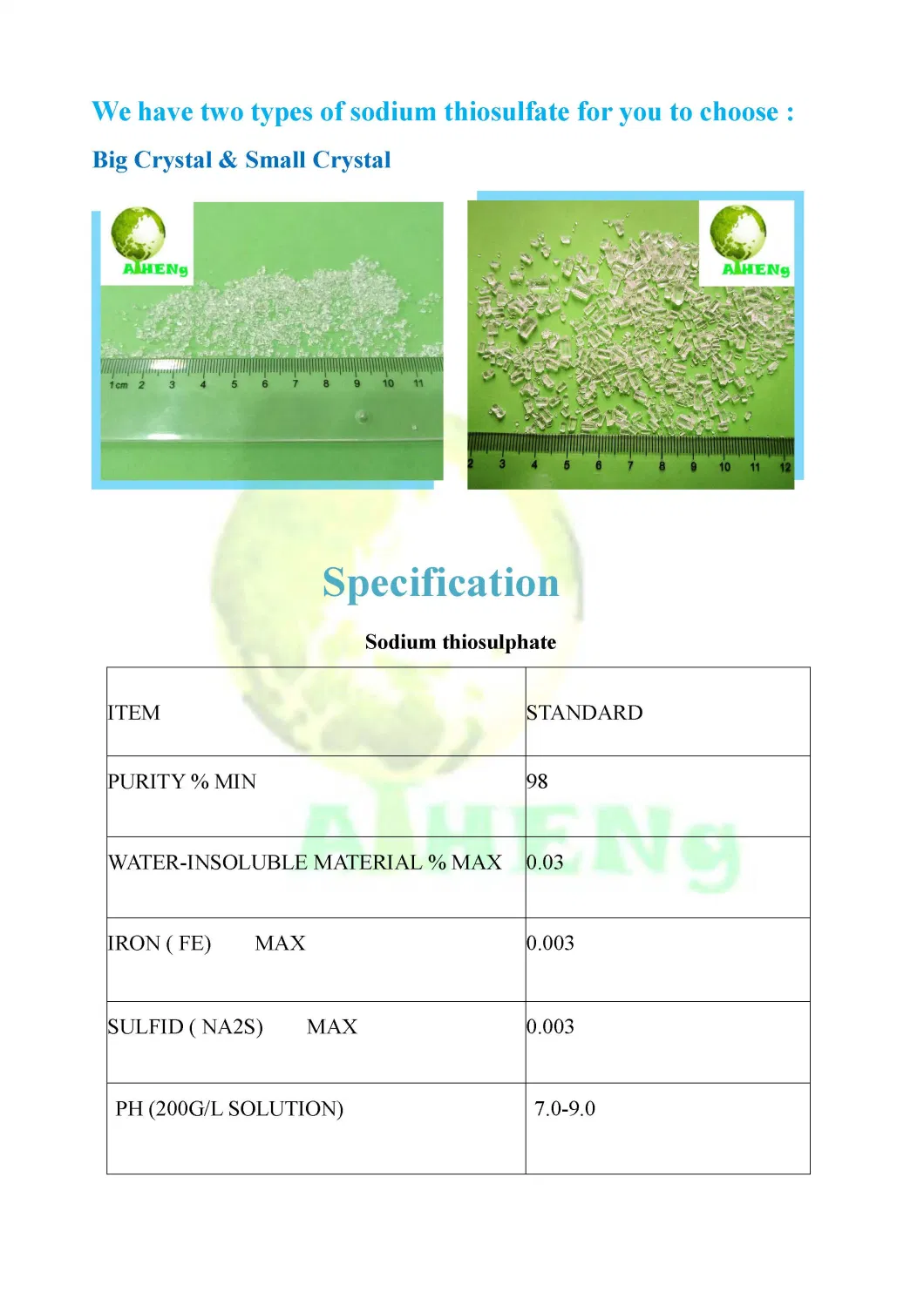 Sodium Thiosulphate with Good Price