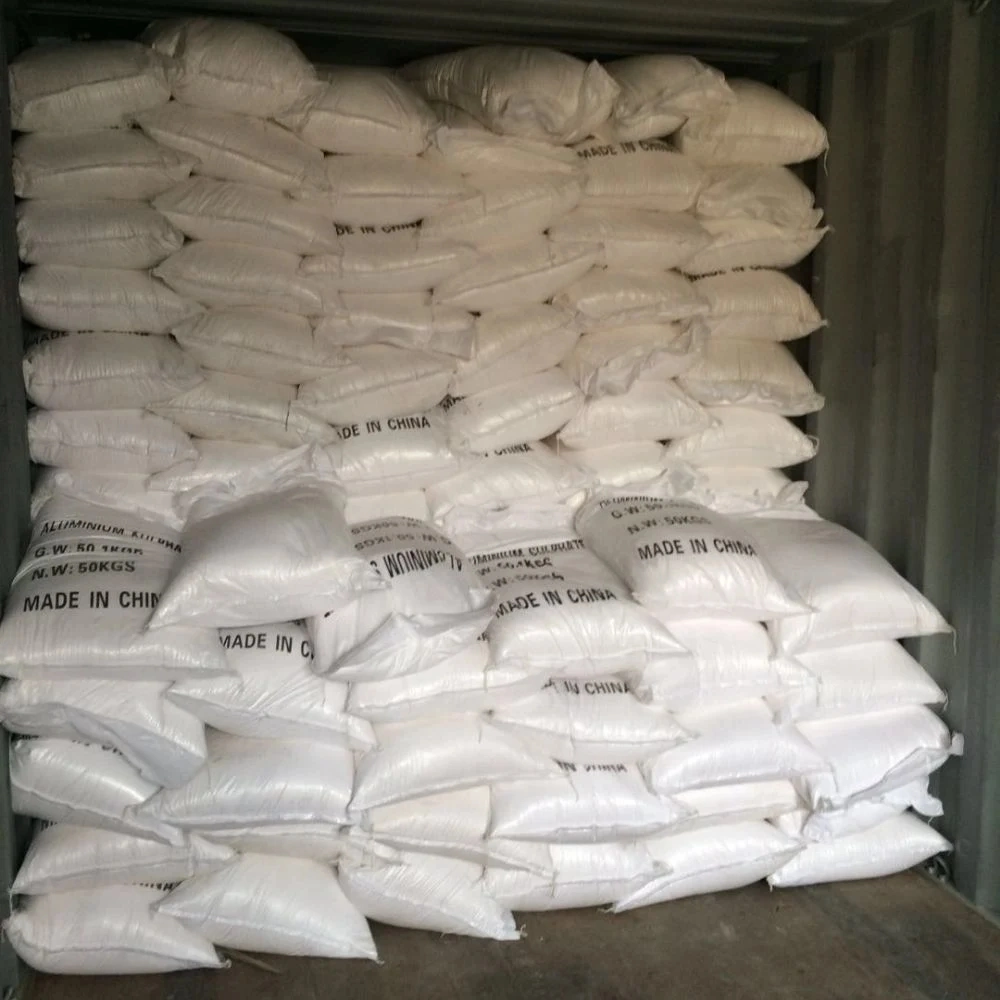 Factory Aluminum Sulphate Powder Granular Flakes with Water Treatment System