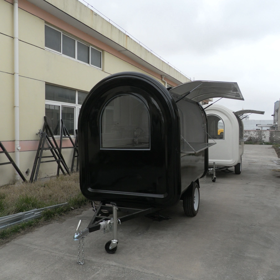 Street Mobile Fast Food Truck Cart Travel Camping Camper Electric Mobile Kitchen Catering Trailer