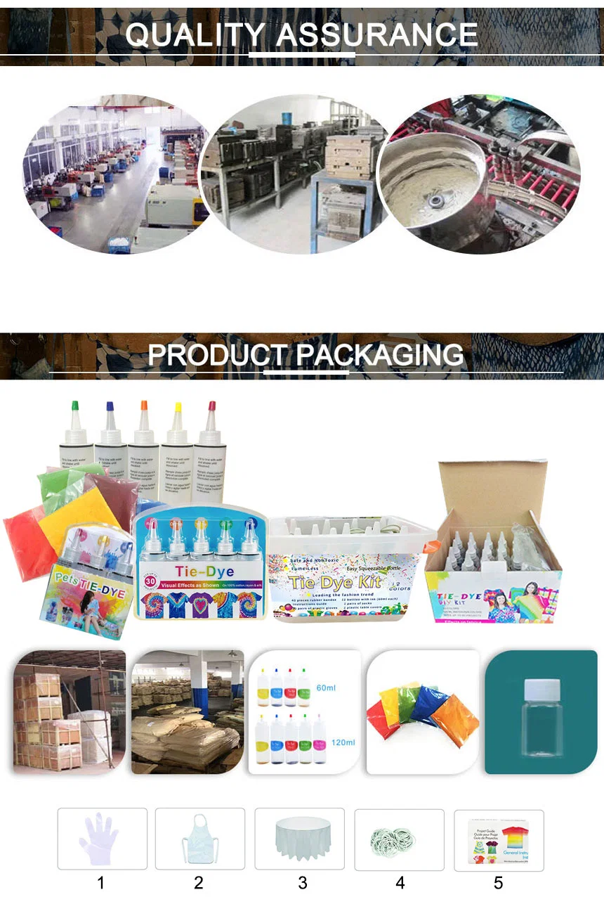 Wholesale Fabric Reactive Tie-Dye Kit Refills Tie Dye