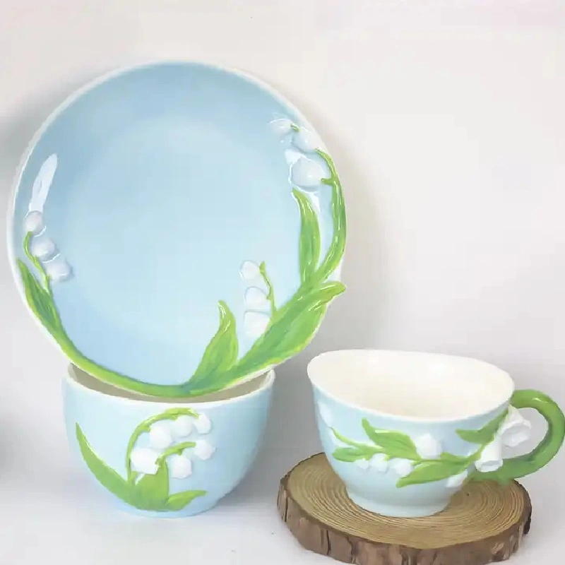 Ceramic Pigments Printing Porcelain Cup Restaurant China Decal Dinnerware Turq Blue Stain