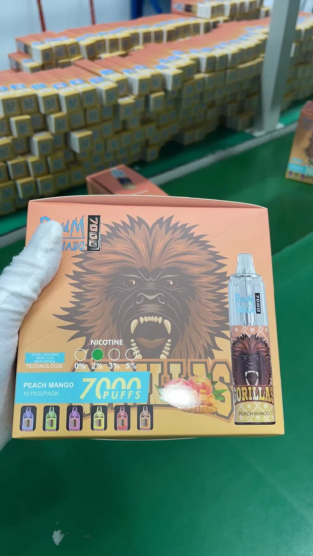 Factory Wholesale Disposable E Cigarette Randm Tornado 7000 Puff High Quality Vape Fast Delivery