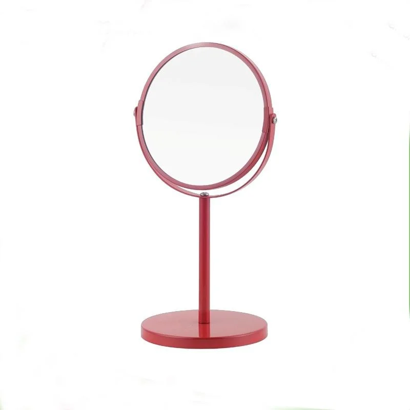 Free Standing Round Shape Table Decorative Makeup Mirror