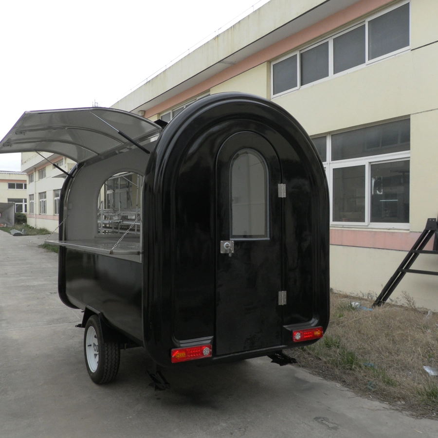 Street Mobile Fast Food Truck Cart Travel Camping Camper Electric Mobile Kitchen Catering Trailer