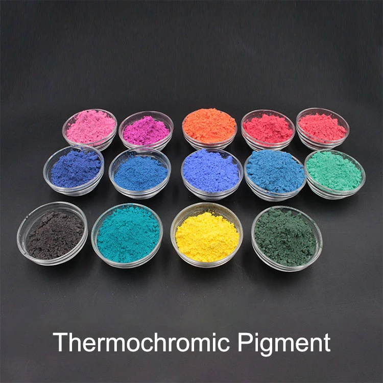 Heat Sensitive Dyes Thermochromic Pigment Powder for Fabric Paint Reversible Inorganic Pigment Thermo Color Change Pigment