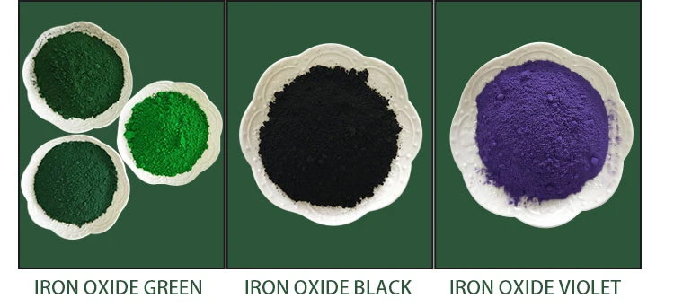 Iron Oxide Pigment Red/Yellow/Black/Green/Blue for Cement