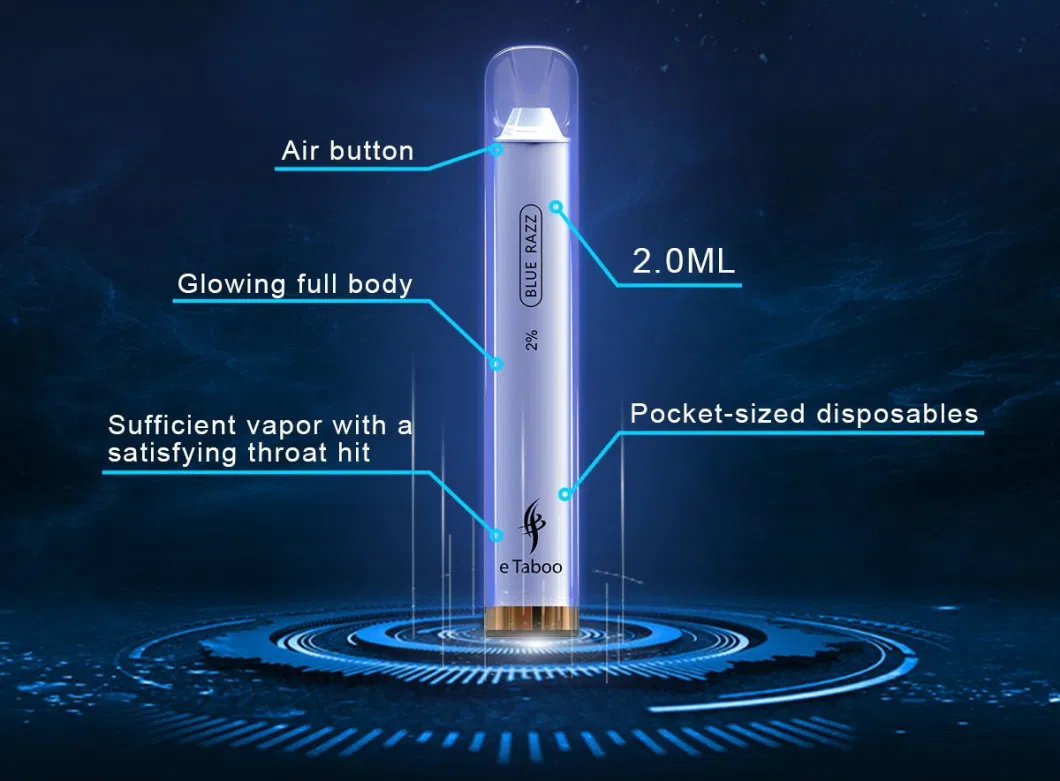 Mini E-Cigarette Stater Kit Disposable Vape Etaboo E Hookah Charger 1000 Puff Custom Vaporizer with Fast Shipping