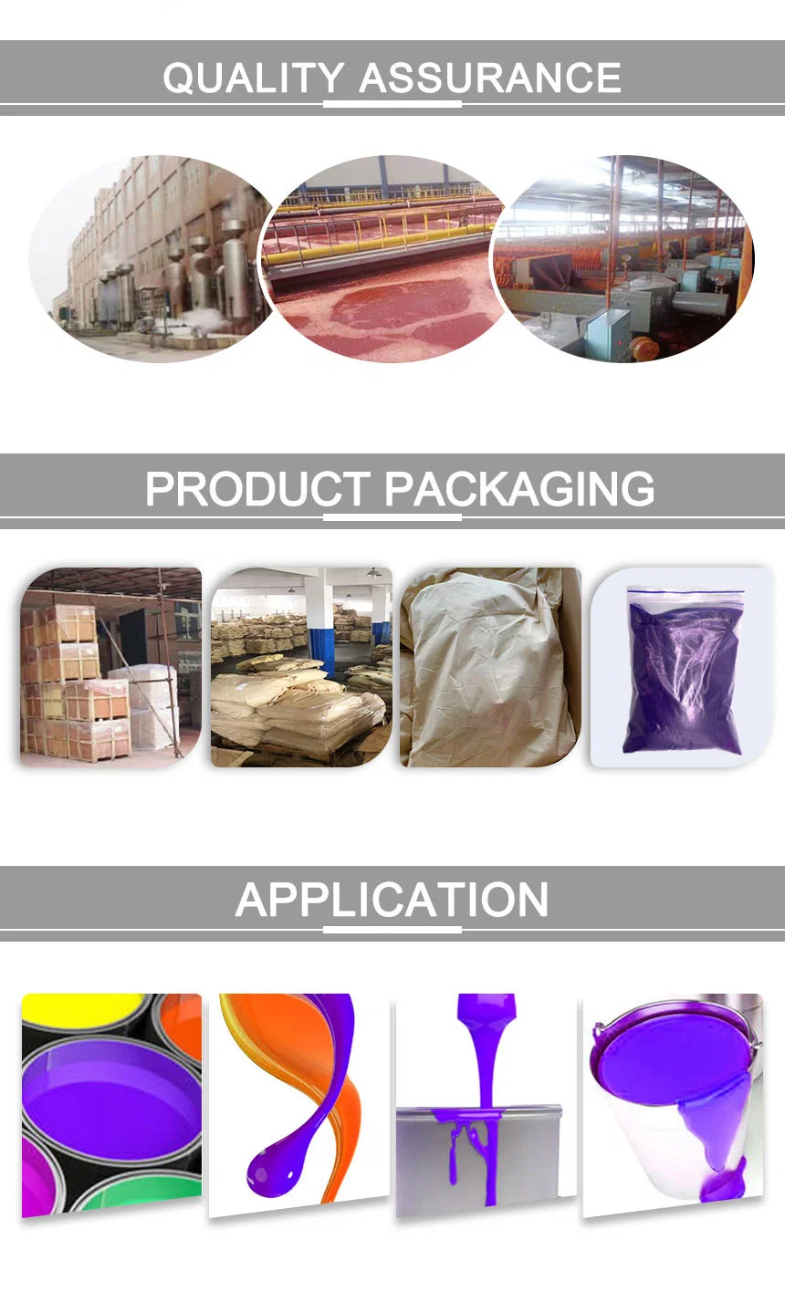 China Manufacturer Organic Pigment Violet 23 for Plastics Coatings Paints