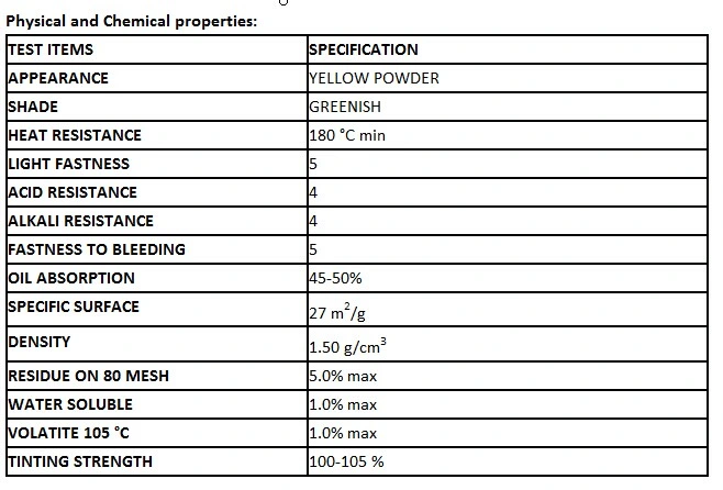 Pigment Yellow 12 G-Ht for Solvent Base PA Nc Gravure Ink