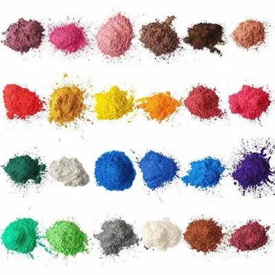 CNMI Mica polvo 24 colores pigmento perlado a granel natural colorido Para hacer jabón