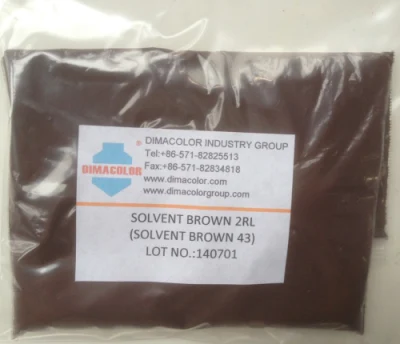 Solvente Brown 2RL colorantes disolvente Brown 43 para revestimiento de madera Tinta Cuero aluminio metalizado