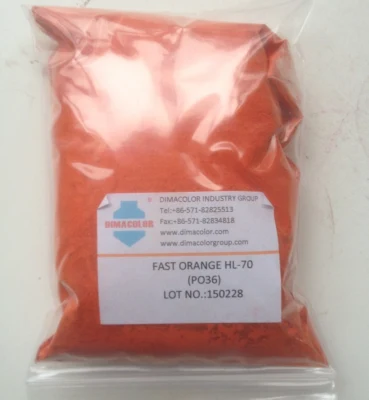 Pigmento Naranja 36 (Naranja rápido HL-70) Opaque para recubrimiento