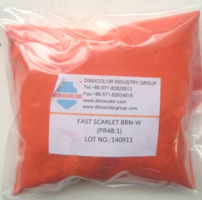 Pigmento Rojo 48: 1 (Fast Scarlet Bbn-W) de tinta de impresión textil de la base de agua
