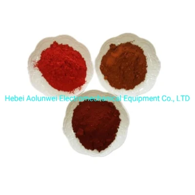 Las especificaciones completas de pigmentos de óxido de hierro y óxido de hierro rojo/rojo pigmento de la Fe2O3