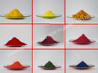 La aplicación de caucho y plástico de color rojo de pigmentos orgánicos 122
