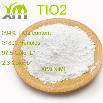  Rutile Tipo químico TiO2 primera clase de dióxido de titanio para Recubrimiento de polvo