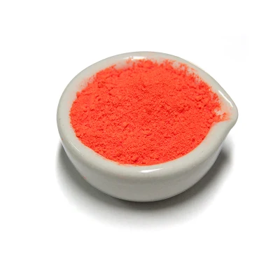 Pigmentos inorgánicos de neón fluorescente pigmento pigmento amarillo rojo naranja para plástico y el recubrimiento de tinta de impresión
