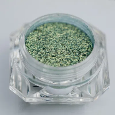  Los pigmentos de efecto de brillo perlado Diamante pigmento D675g de hojuelas de vidrio de color verde de plásticos, impresión y aplicación de revestimiento