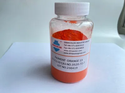 Pigmento orgánico Naranja rápido G T 13 para WB SB Impresión de plástico de tinta textil